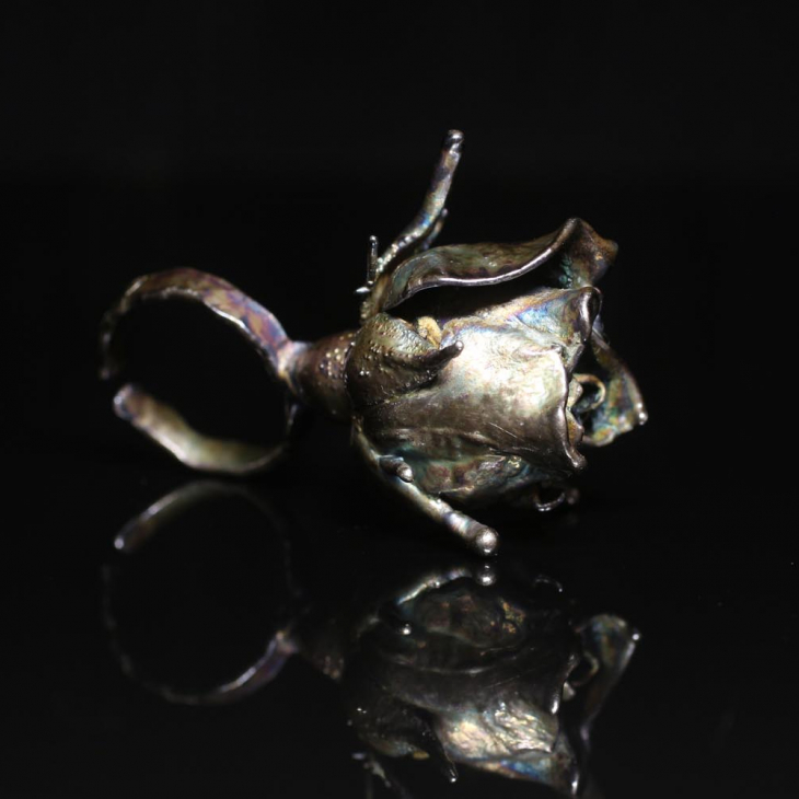 Кольцо в серебре Fleur de Magique, Роза, фото 3